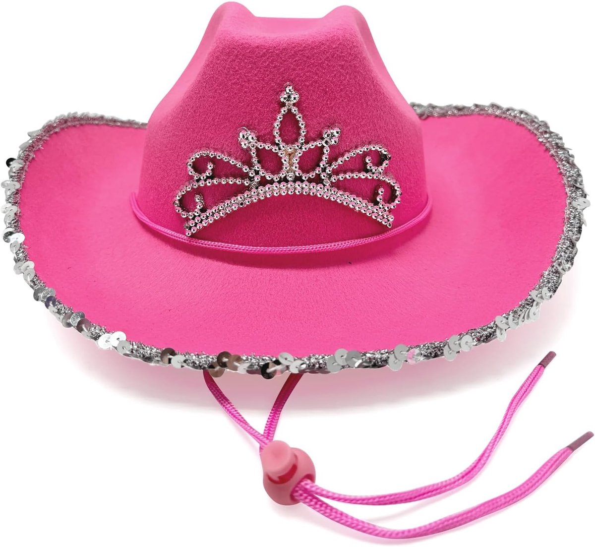 cowgirlhoed, verstelbare vilten cowboyhoed voor dames, veilige pasvorm, voor vrijgezellenfeest in Nashville, cowgirl-kostuums en countryconcerten