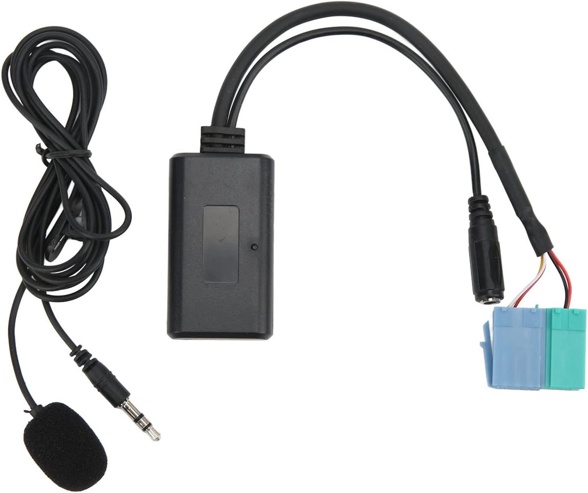 Bluetooth Audio Adapter Kabel, Bluetooth 5.0 Auto Draadloze Audio AUX Input Adapter Draad Met Microfoon Voor Becker