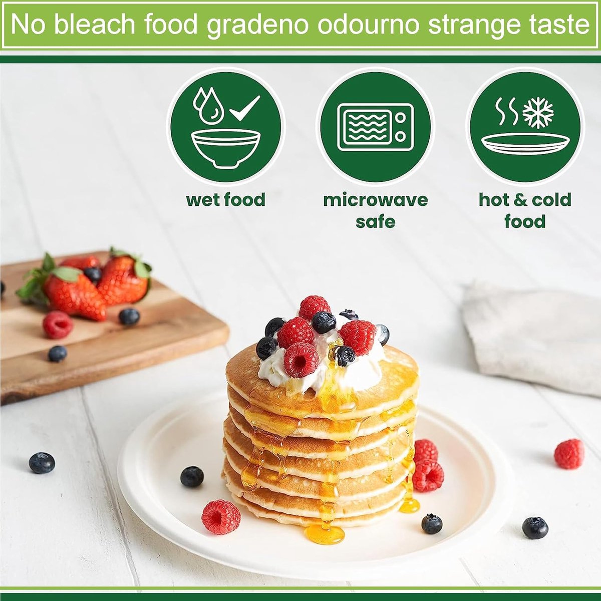 kommen Wegwerp 17oz/480ml Bagasse Milieuvriendelijk Biologisch Afbreekbaar, 100 Stks Witte Party Suikerriet Dessert Composteerbare Soep Serveren voor Warm/Koud Voedsel, BBQ Picknick