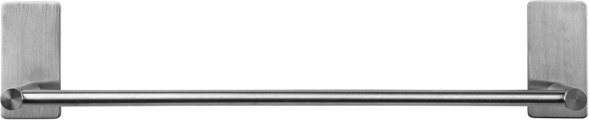 Handdoekenrek - Handdoekrek - Handdoekstang voor de in de badkamer - Handdoekrekje voor in de keuken - Handdoekrekje - Wandrek - Theedoekhouder - RVS - 9 x 45 x 6 cm - Zilver