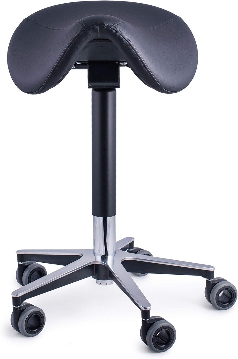 Firmseats DE professionele Kapperskruk - met haarvrije wielen en ergonomisch zadel