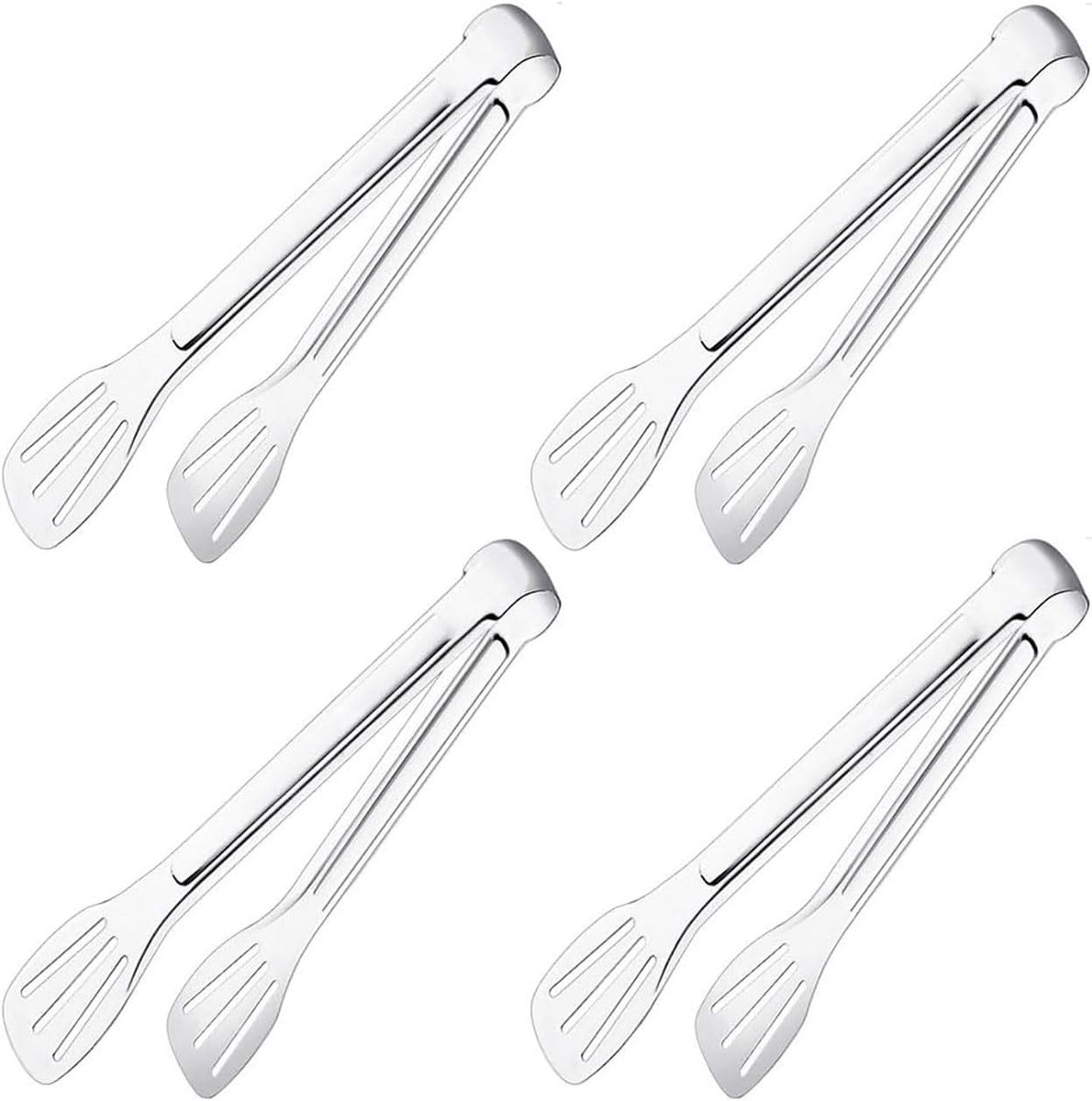 serveertang - multifunctionele keukentang voor feestjes, buffetten en dagelijks gebruik - 4-delige set (9 inch)