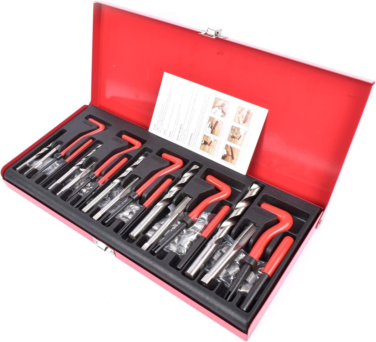 131-delige schroefdraadreparatieset schroefdraadreparatie M5 M6 M8 M10 M12 schroefdraad