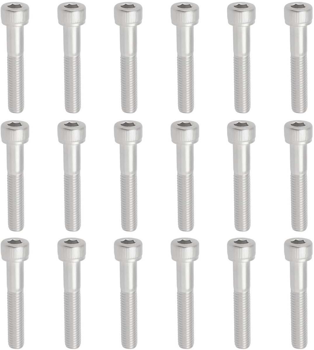 15Pcs M8 X 45mm Fiets Zadelpen Schroef Socket Cap Bouten Rvs 304 A2 Corrosiebestendige Bevestigingsmiddelen Fiets Zadel Aansluiten Bout