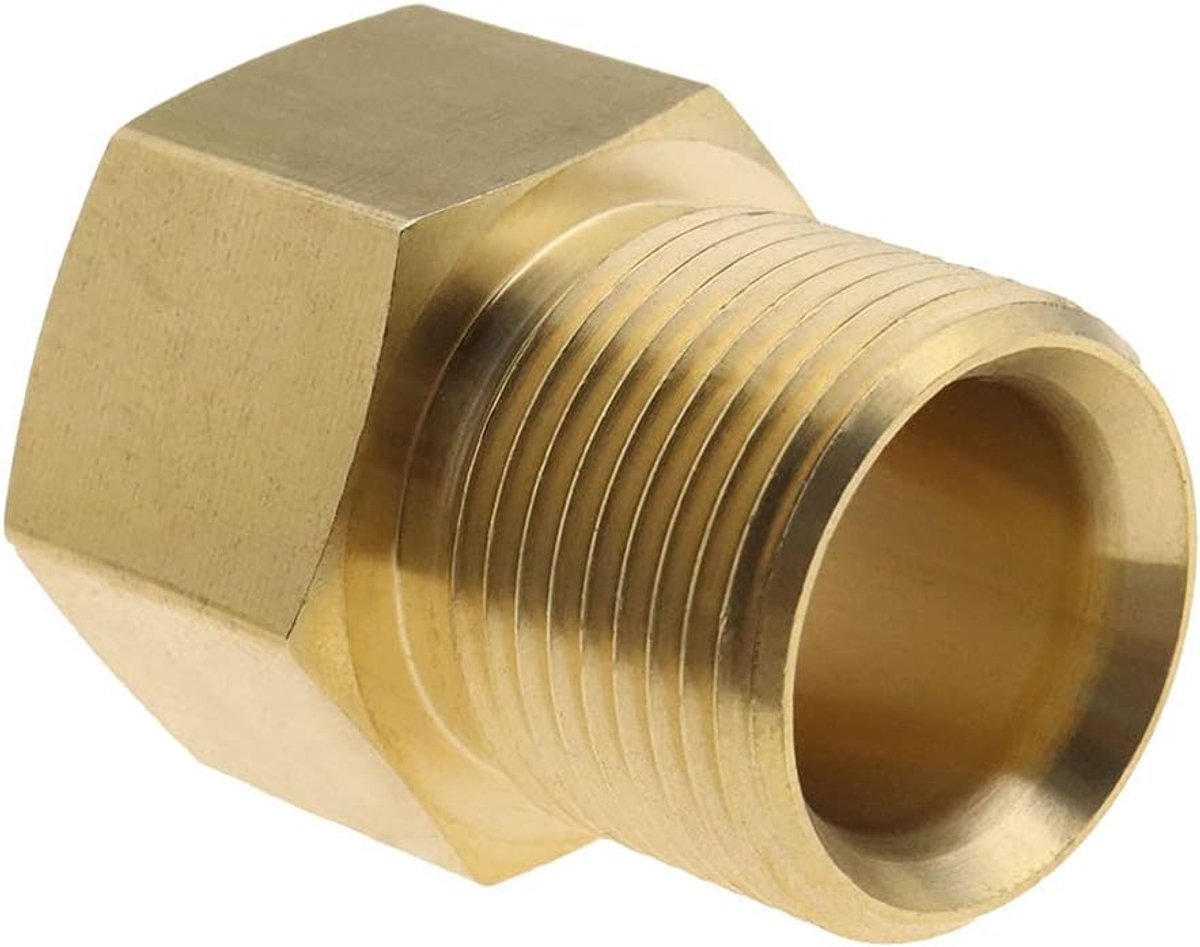 15mm Mannelijke naar M22 14mm Vrouwelijke Adapter Messing voor Hogedrukreiniger Slang Interne Draad Slang Pijp Adaoter Tuingereedschap