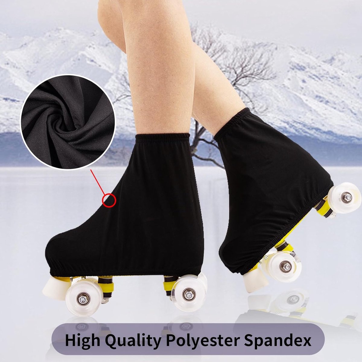 Overtreksokken voor rolschaatsen, schaatsen, bescherming voor inline skates, schaatsen, bescherming voor rolschaatsen, schaatsen, bescherming voor kunstschaatsen, schaatsen
