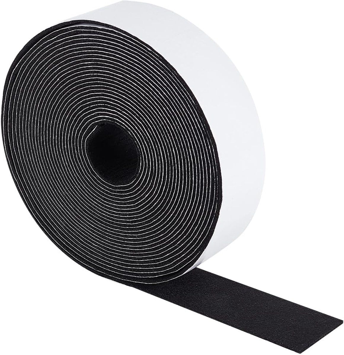8 m zwarte zelfkleven viltband, 4 cm brede zelfklevende viltstrips