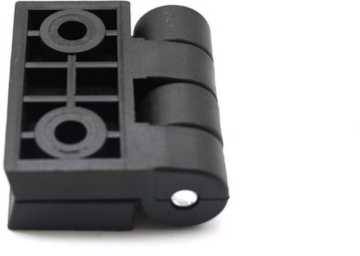 Dailygoods- Scharnier 30mm Zwart - Nylon Vouwscharnier - Bevestiging Inclusief - Scharnier Reparatie Plaat - Type B/I Compatibel - Slagvast en Vermoeidheidsbestendig