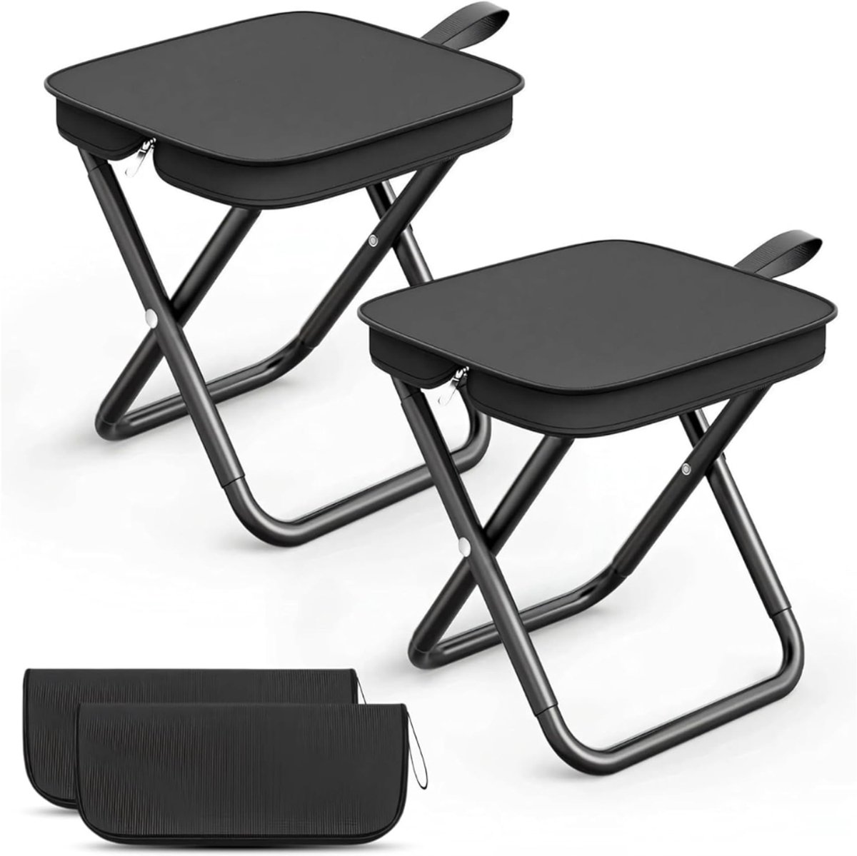 ZRNS® Voetenbank Buiten en Binnen - Campingkruk - Opvouwbaar - Weerbestendig - 2 Stuks