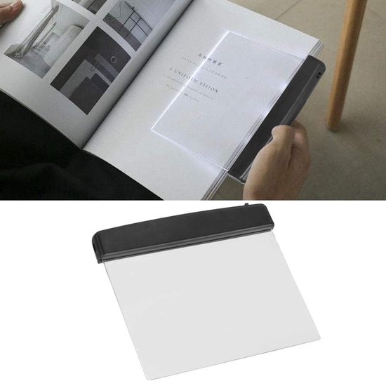 Platte Boekenlegger Leeslamp LED - Lightpad - Boek Lamp Pagina - Boekenlegger Leeslamp - Bladzijde Verlichting-3 Stucks - 14.5 x 17.5 x 1.5cm — afbeelding 4
