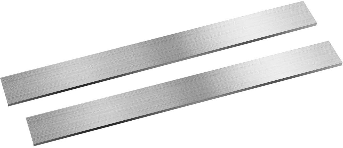 Set van 2 platte staven van roestvrij staal 304, 4 x 30 x 300 mm (l x b x l), geborsteld, afwerkingsstrips van roestvrij staal voor keuken, doe-het-zelf, ambacht