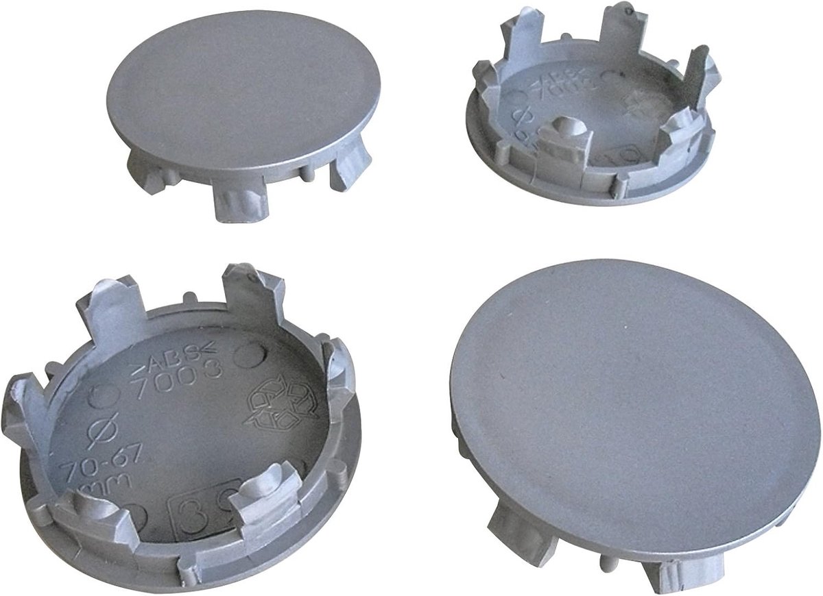 4x Universele wieldoppen 70 mm / 62,5 mm Nabendeckel Universele kappen 70,0/62,5 mm Deksel Velgdeksel
