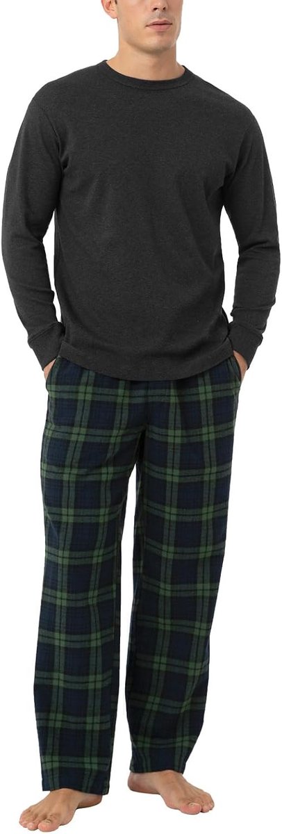 M 95 heren Flanellen Pyjama Set