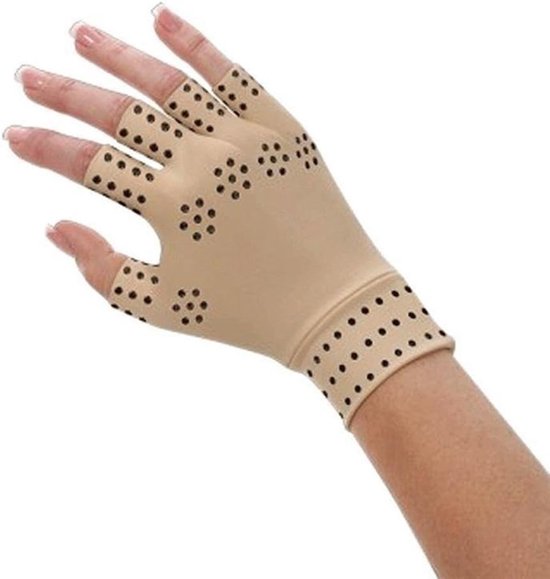1 paar compressiehandschoenen met magneten, anti-artritis magnetische therapie handschoenen voor gezondheid — afbeelding 2