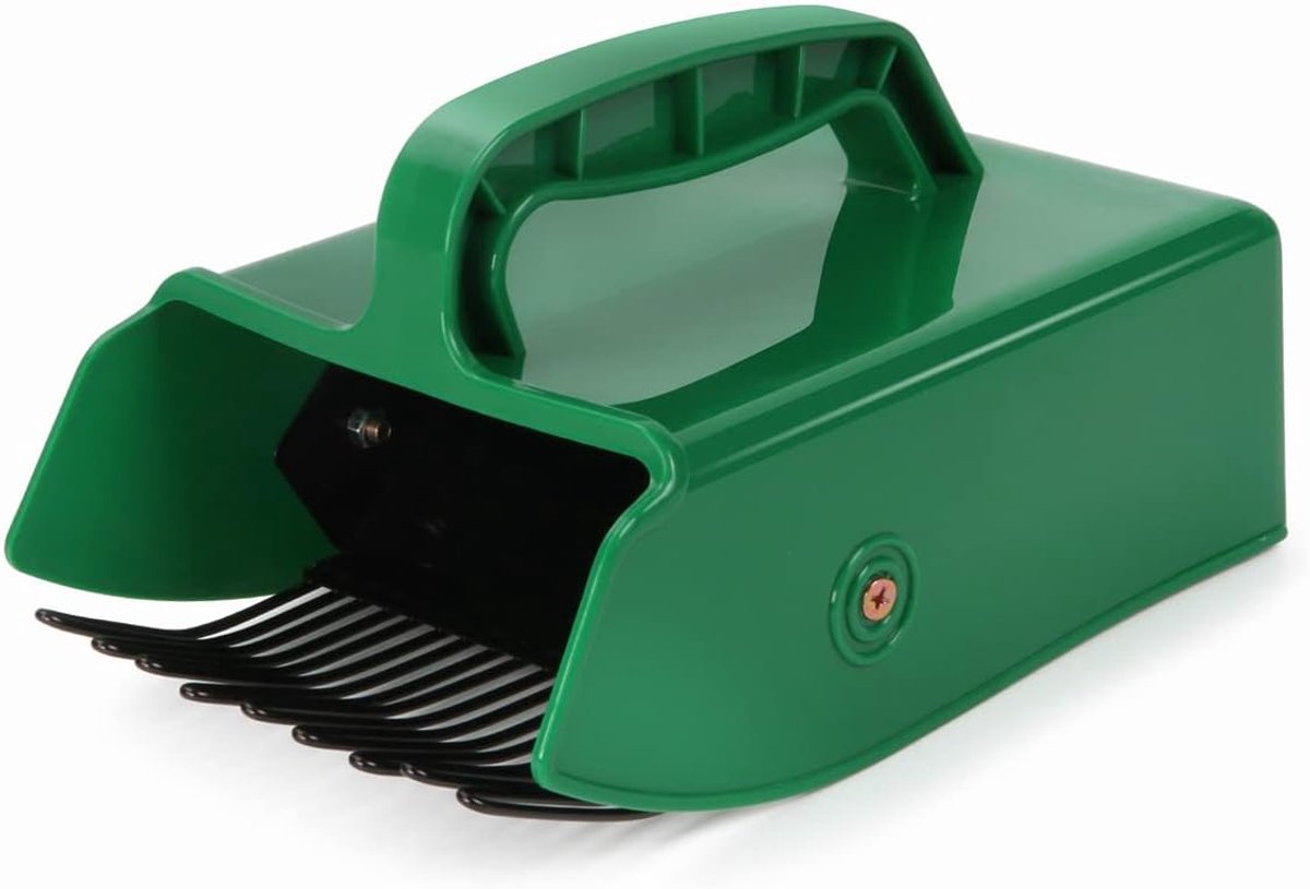 Bessenplukker, bessenkam, bosbessenplukker, schep gereedschap voor het plukken van frambozen, bramen, bosbessen en aalbessen (groen)
