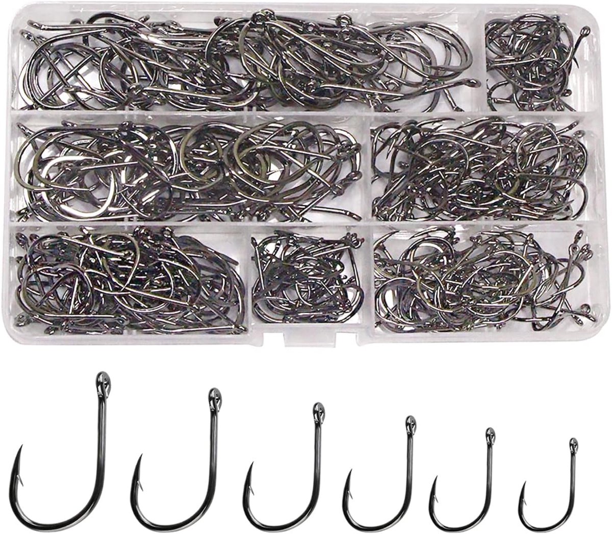 50-300PCS Combinatie Zoutwater Zoetwater Militaire Koolstofstaal Vishaken Vishaken