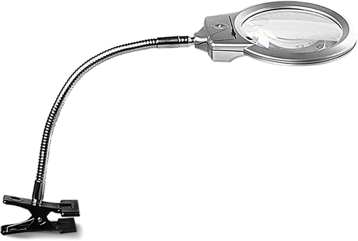 Vergrootlamp met licht, klem vergrootglas, clip-on tafel heldere LED verlichte vergrootglazen, voor het lezen van diamant schilderen kruissteek