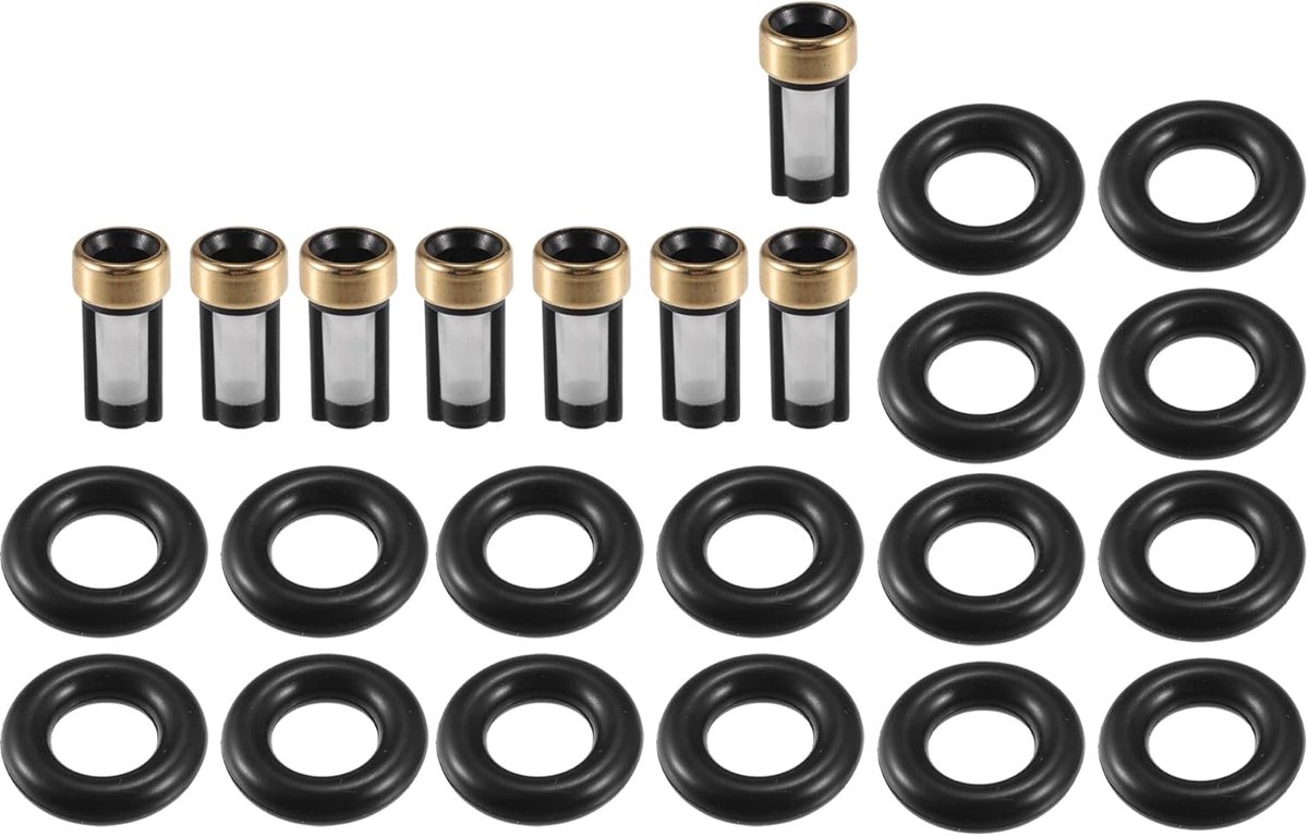 - auto-O-ring reparatieset - voor Corvette 1992-1996 NBR rubber zwart - 8 sets
