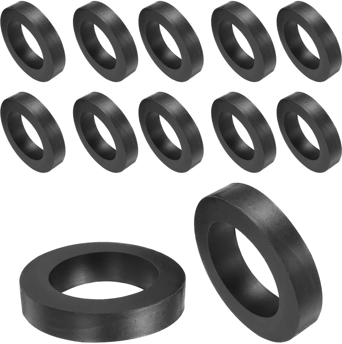 12 stuks afstandhouders van rubber, sluitringen, anti-trilling, dik, demper, kussens, reparatie, 50 mm buitendiameter, 33 mm binnendiameter, 10 mm hoogte