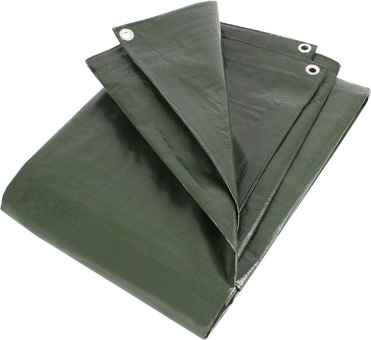 - geweven zeil - 210 g/m² - groen 8,0 m x 12 m
