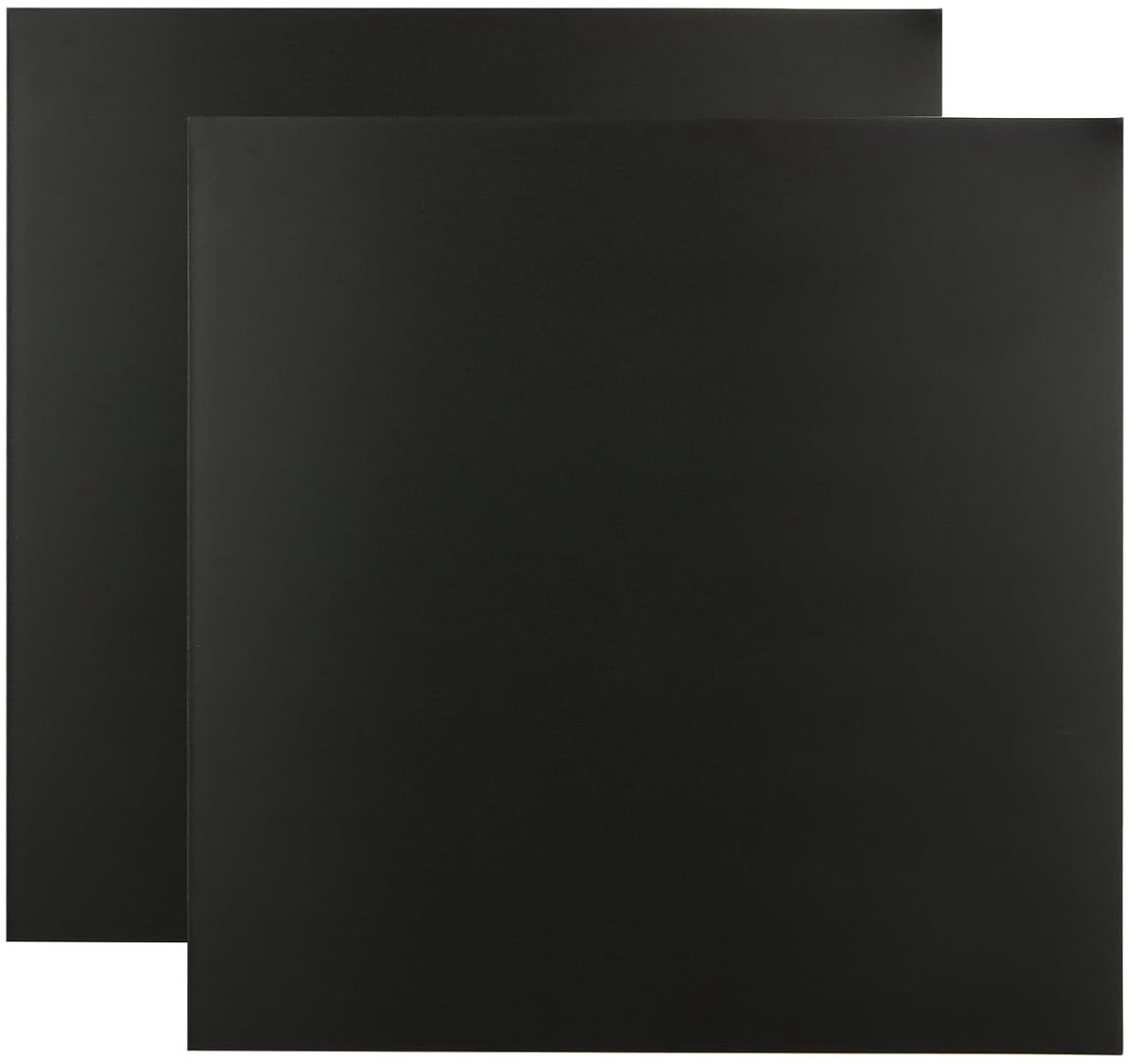 Set van 2 aluminium en metaal platen - Zwart - 300 x 300 mm - 1 mm dikke aluminium plaat - 5052 aluminium composietplaat - Zwart - Voor industriële hobbyisten