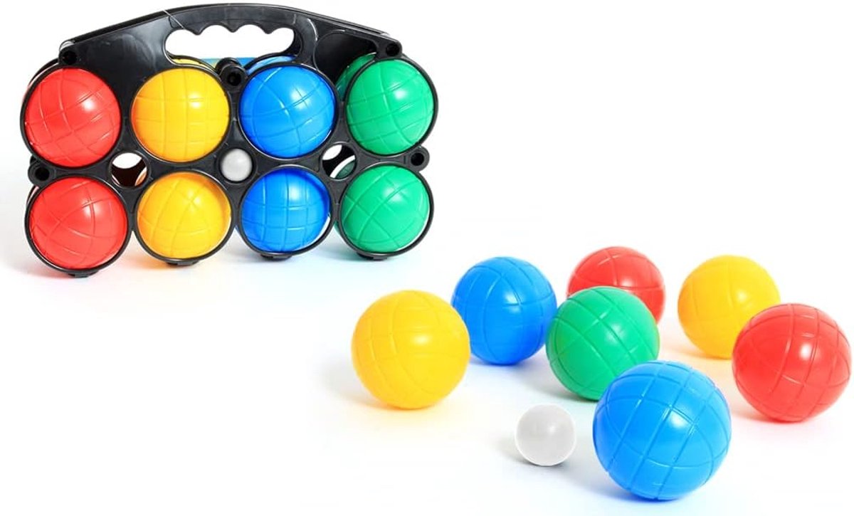 SKY - 8 Petanqueballen - Behendigheidsspel voor buiten - 048055 - Multicolor - Plastic - 7 cm - Kinder speelgoed - Buitenspel - Vanaf 3 jaar