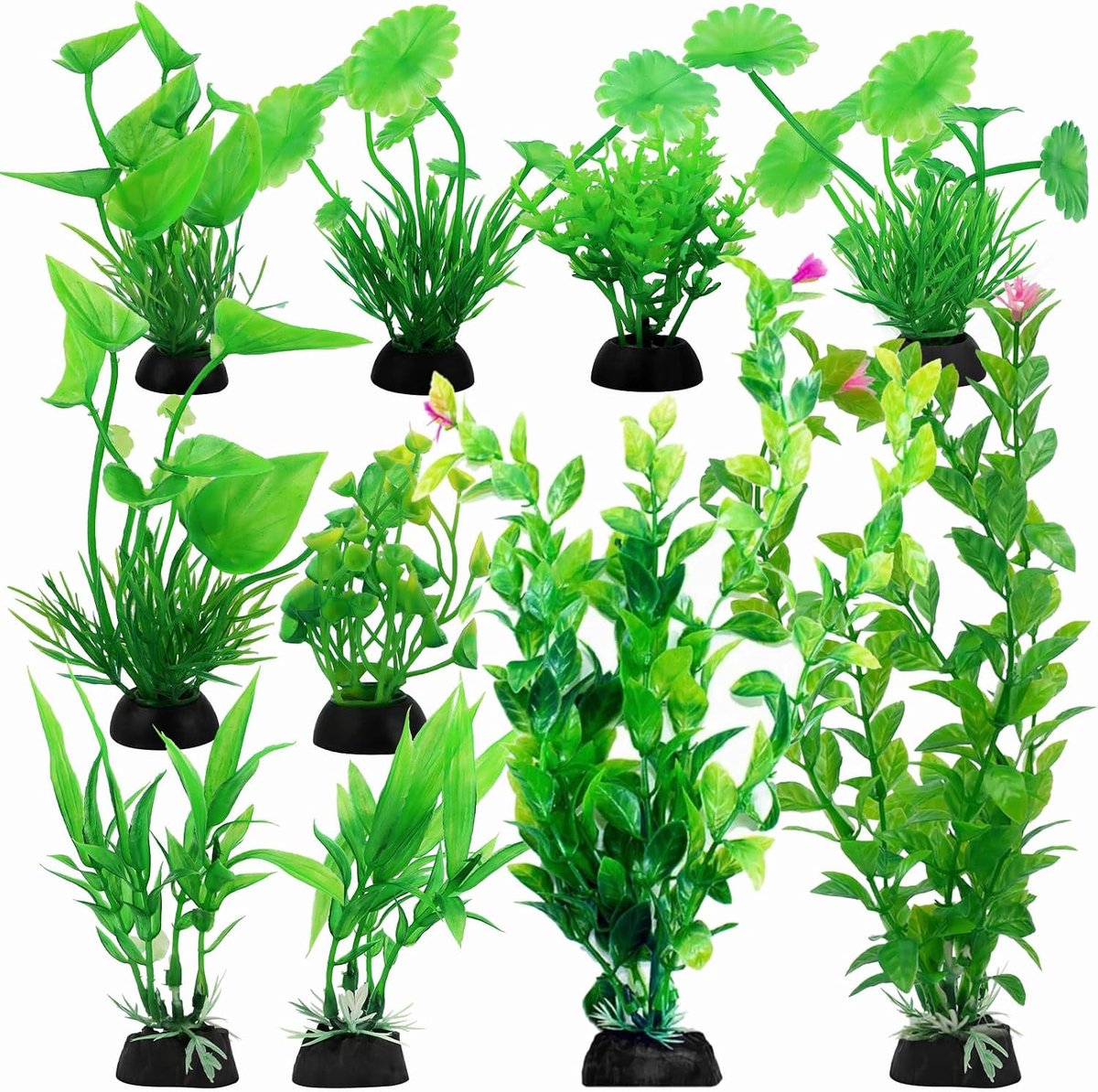 10 stuks kunstmatige aquariumplanten Aquarium decoratie nep kunstplanten Decoratie Kunstmatige aquariumplanten Aquariumdecor Kunstmatige planten Accessoires Kunstplant groen