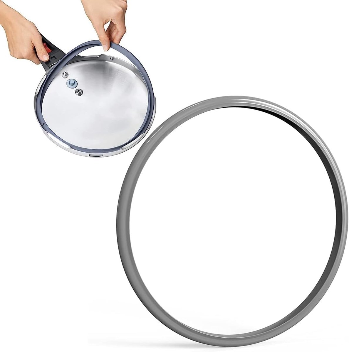22 cm afdichtingsring siliconen afdichting voor snelkookpannen 22 cm reserveonderdeel afdichtingsring voor WMF Perfect snelkookpannen 3 L, 4,5 L, 6,5 l, 8,5 l - veilige afdichting en perfecte kookresultaten