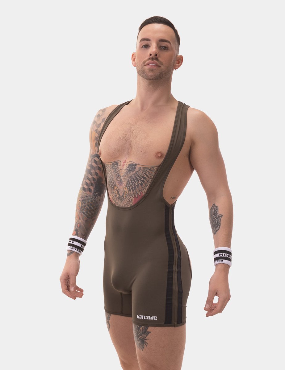 Barcode Berlin Backless Singlet Dastin Darkarmy-Black - MAAT S