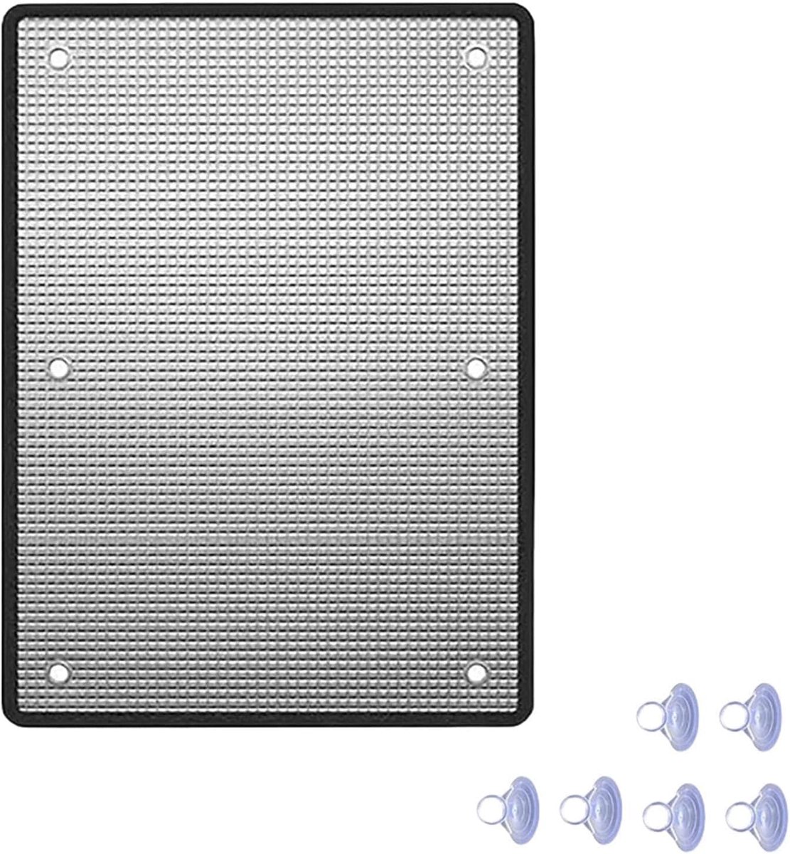 KZQ 9 mm thermische zonwerende raamfolie - herbruikbare dubbelzijdige aluminiumfolie - met zuignappen - Geschikt voor woningen, kassen en kantoren - 60x100 cm