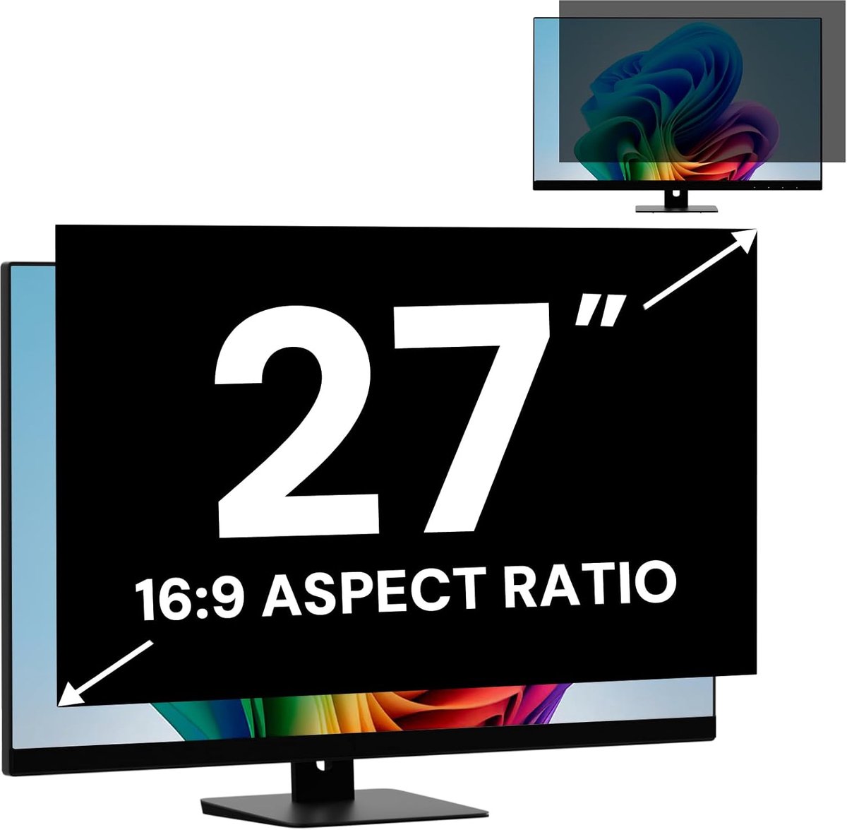Computer Privacy Filter 27 Inch - Anti-glare Beveiligingsfilm - Bescherming tegen inkijk - SnelShoppen