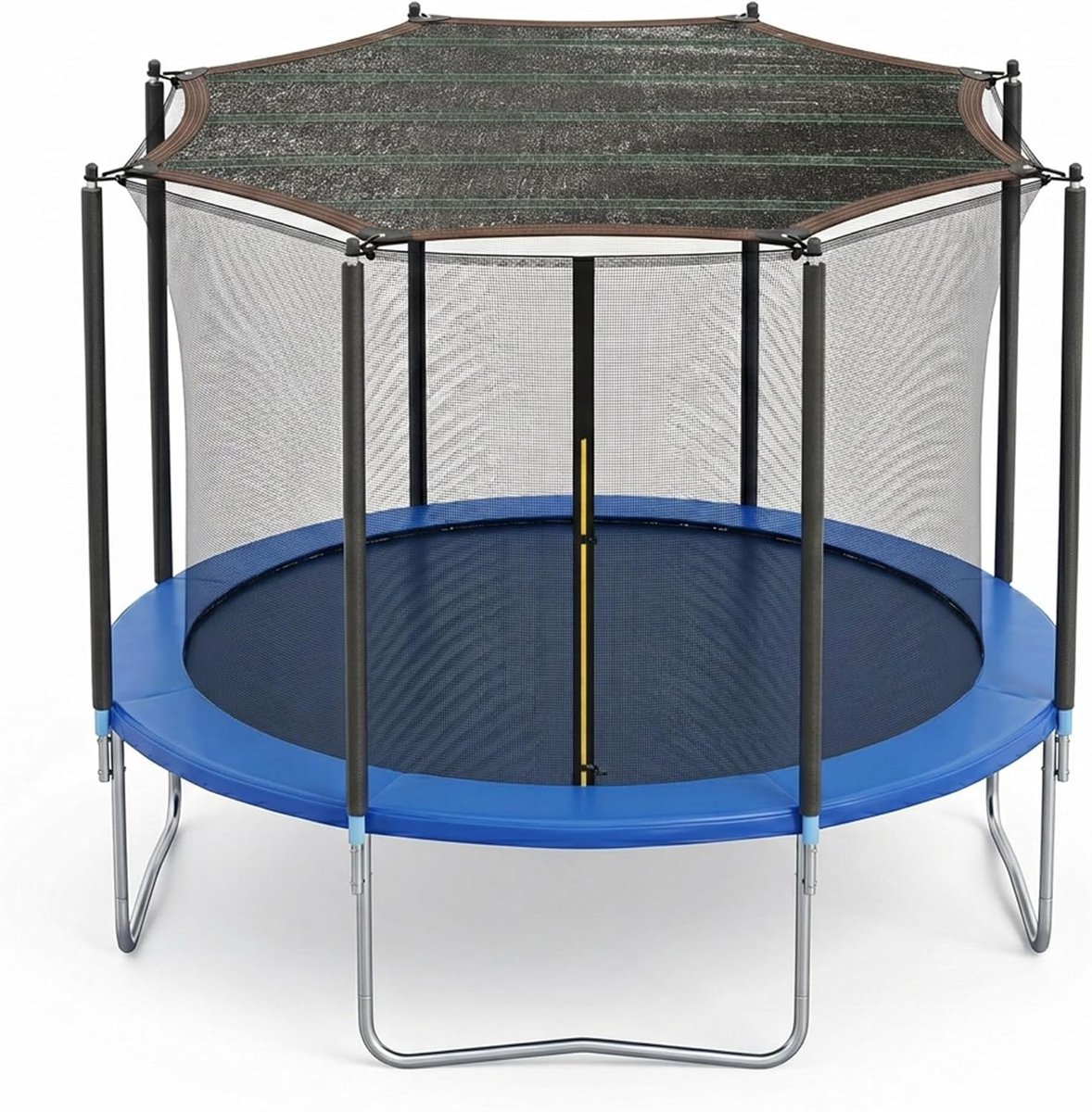 Trampoline Zonnescherm - Achthoekig - 305 cm - Waterdoorlatend PE met UV-Bescherming - Voor 8 Stangen