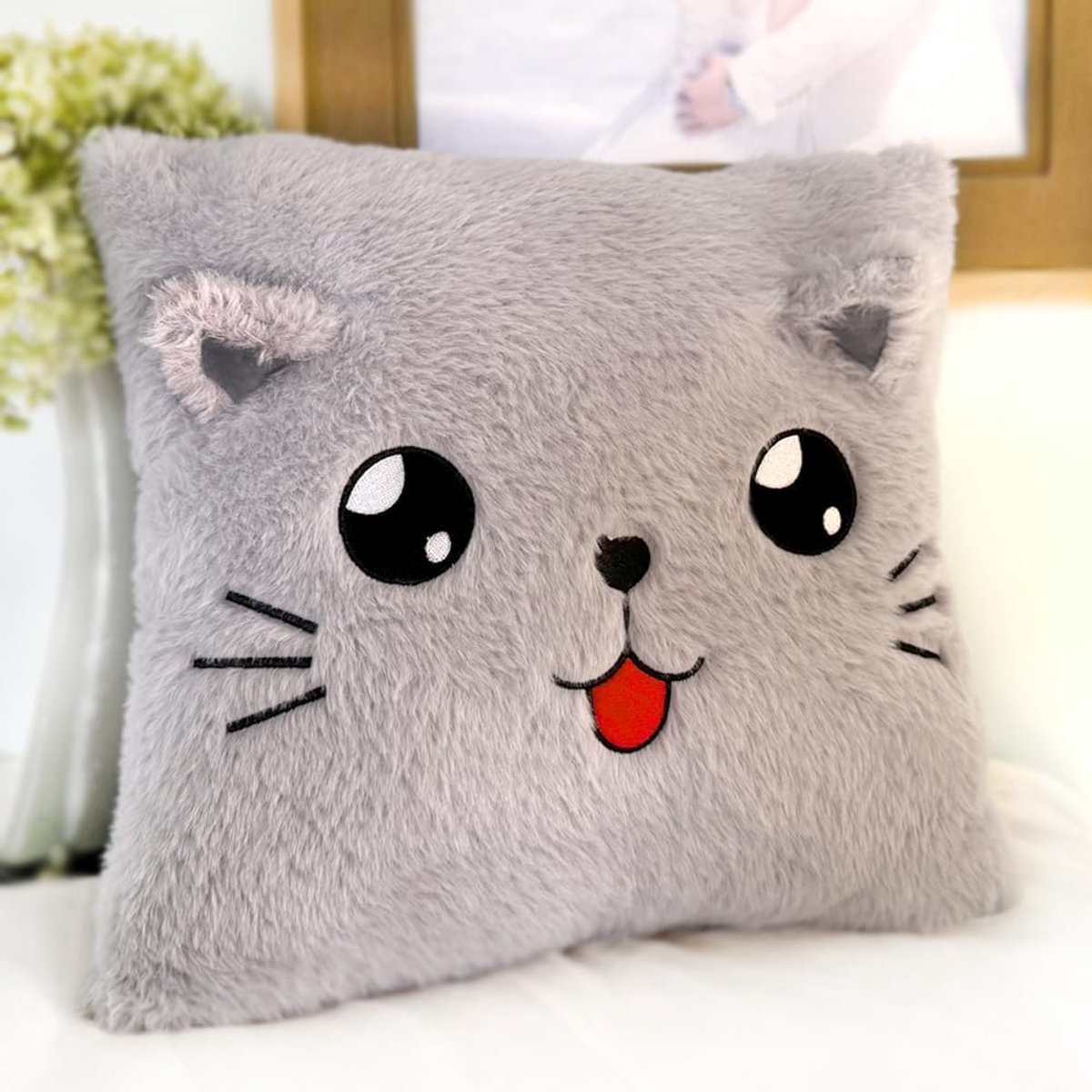 Decoratieve Kussens Kinderen - Dierenthema - Pluche Kussen - Zacht en Knuffelbaar - ShopVlot