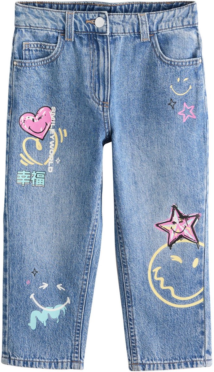 Next - Meisjes - Mom jeans - Blauw