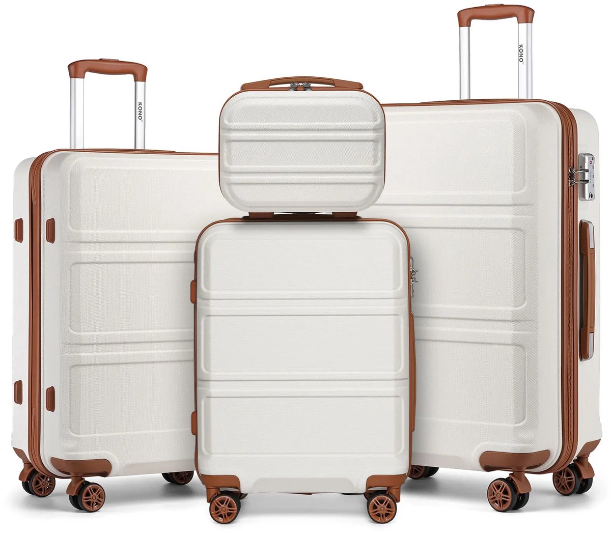 Lamor Kofferset - Koffers - Koffer - 4-delige koffierset - TSA 3-cijferig combinatieslot - 55x40x22cm - 65x41x26cm - 74x48x30cm