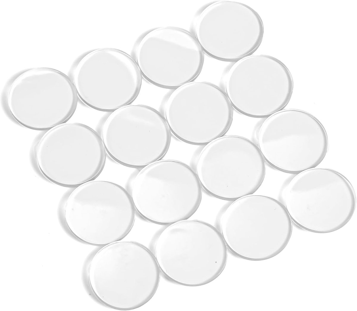 Zelfklevende antislip rubberen tafelpads - transparant - voor glas op houten, keramische en plastic meubels - SnelShoppen