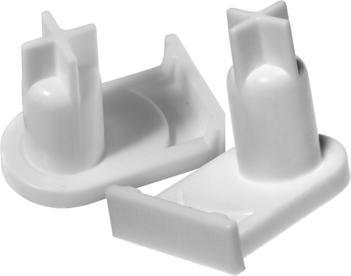 2x Dparts onder/boven bus van scharnier koelkast - Geschikt voor Bosch en Siemens deur - Deurscharnier busje koelkastdeur - vriezer scharnierbus - nr. 00169301