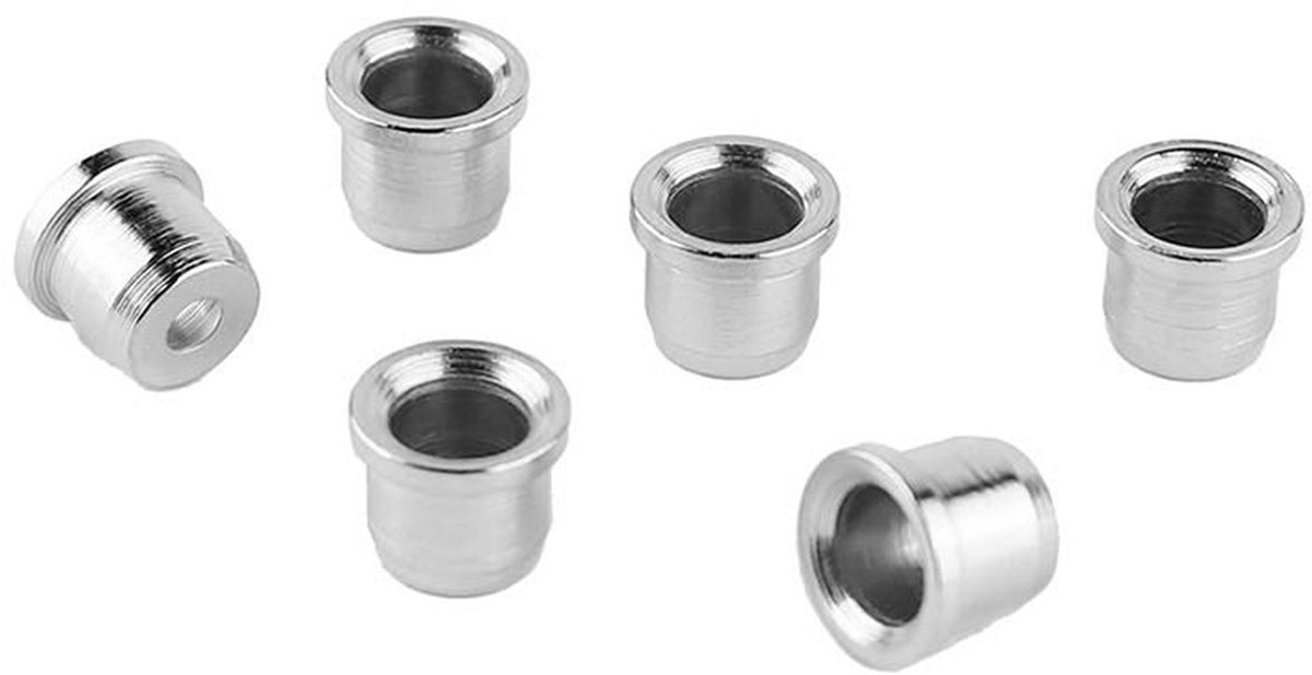 Fender Chromen String Ferrules voor Telecaster - Set van 6