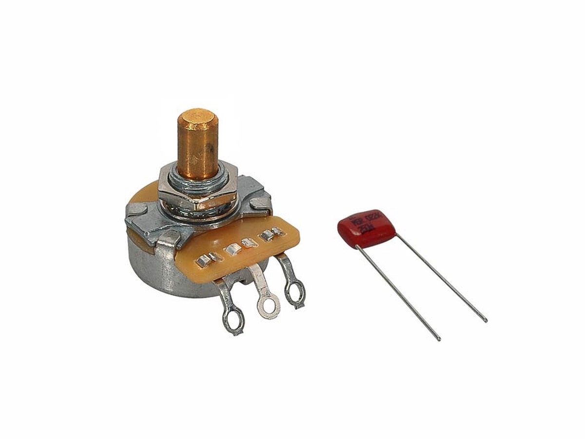 Fender 250K Potentiometer met Solide Schacht - Pure Vintage Parts