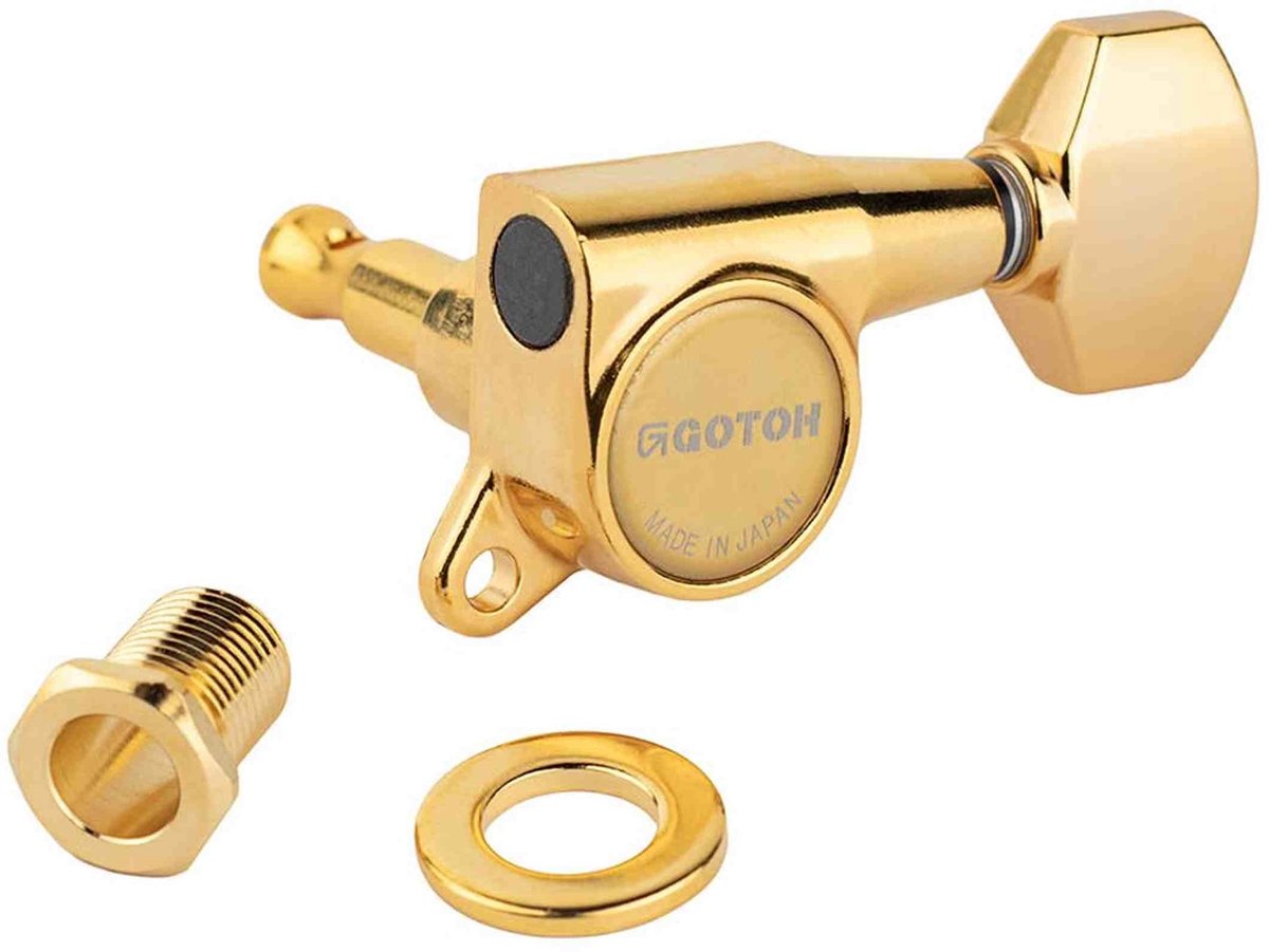 Gotoh GTH14004 SG381 stemmechanieken met Magnum Lock and 07 knoppen, 6L, goud
