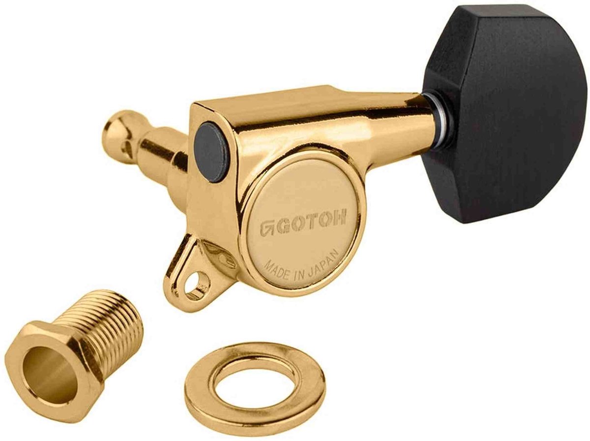Gotoh GTH13876 SG381 stemmechanieken met EN01 knoppen, 3L3R, goud