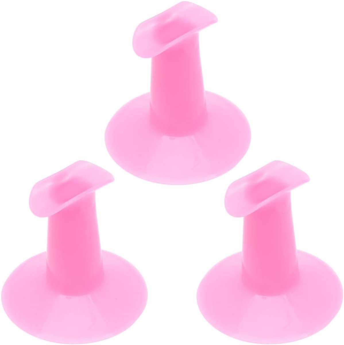 3 stuks vingerbeschermers van hard plastic, nagelvingersteun voor nageldesign, stabiele vingerhouder voor manicure en nail art, ideaal voor salon en doe-het-zelf nail art toepassingen