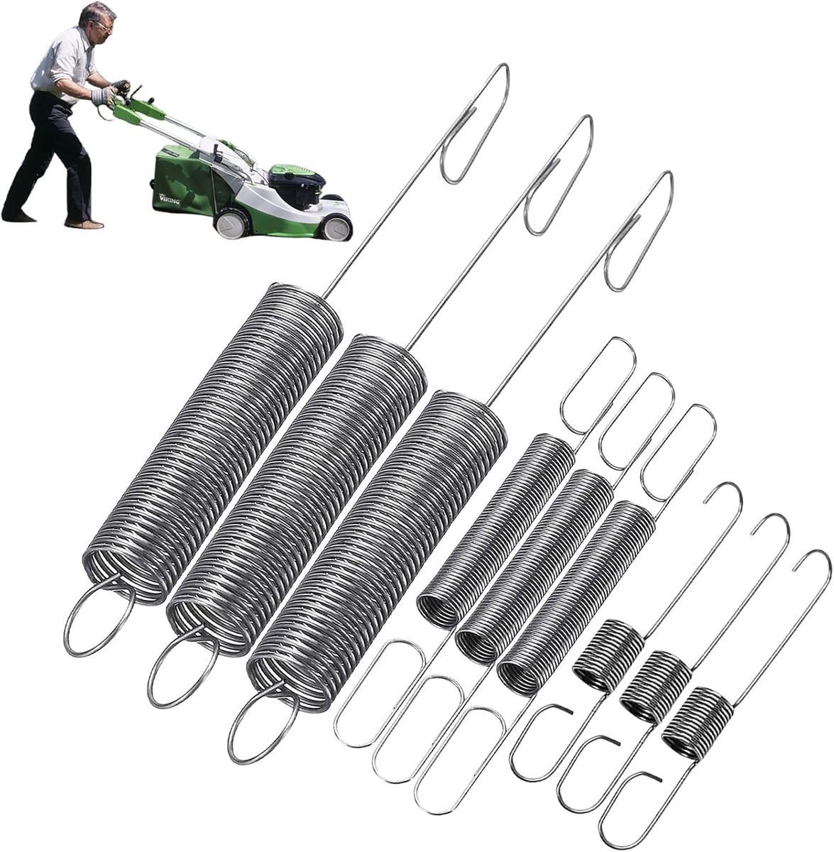 Springs, 9 stuks grasmaaier regelaar veer vervanging compatibel met motoren 691859 692211 698719