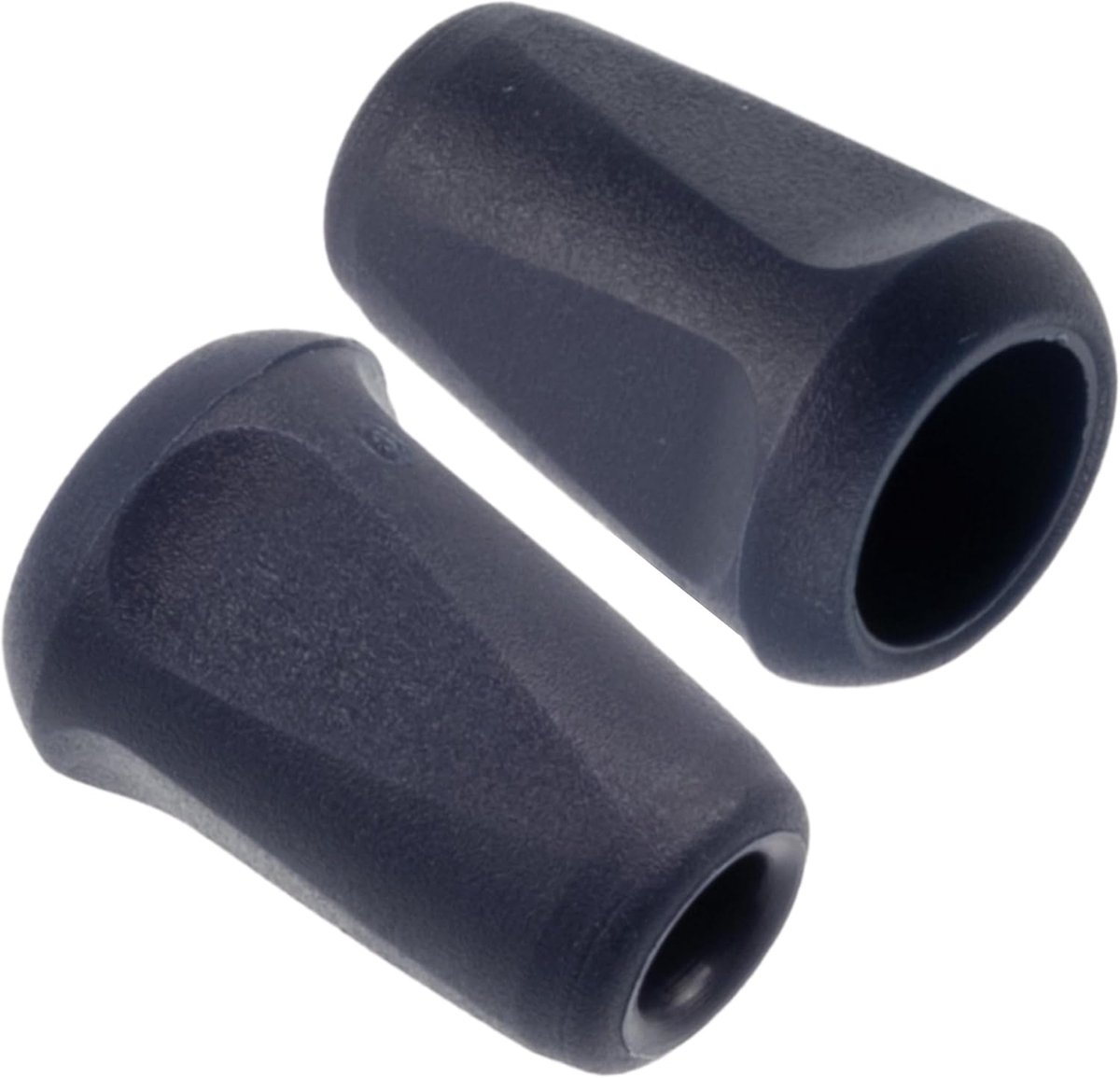 - Set van 24 conische koordstoppers Ø4 mm voor veters, touw, draad - kleur donkerblauw - van plastic - rafelen, naaiprojecten, creatieve hobby