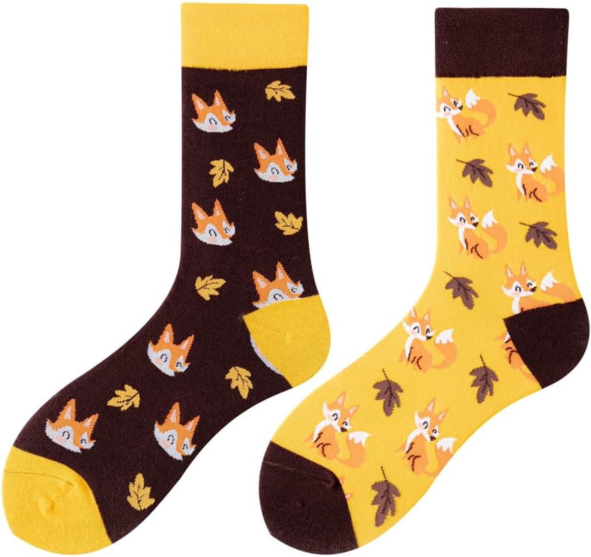 Sokken Voor Dames En Heren Unisex Veel Motieven Dieren Eten Fruit Sport Kunst Van Katoen Cadeau Asymmetrische Patronen Links En Rechts