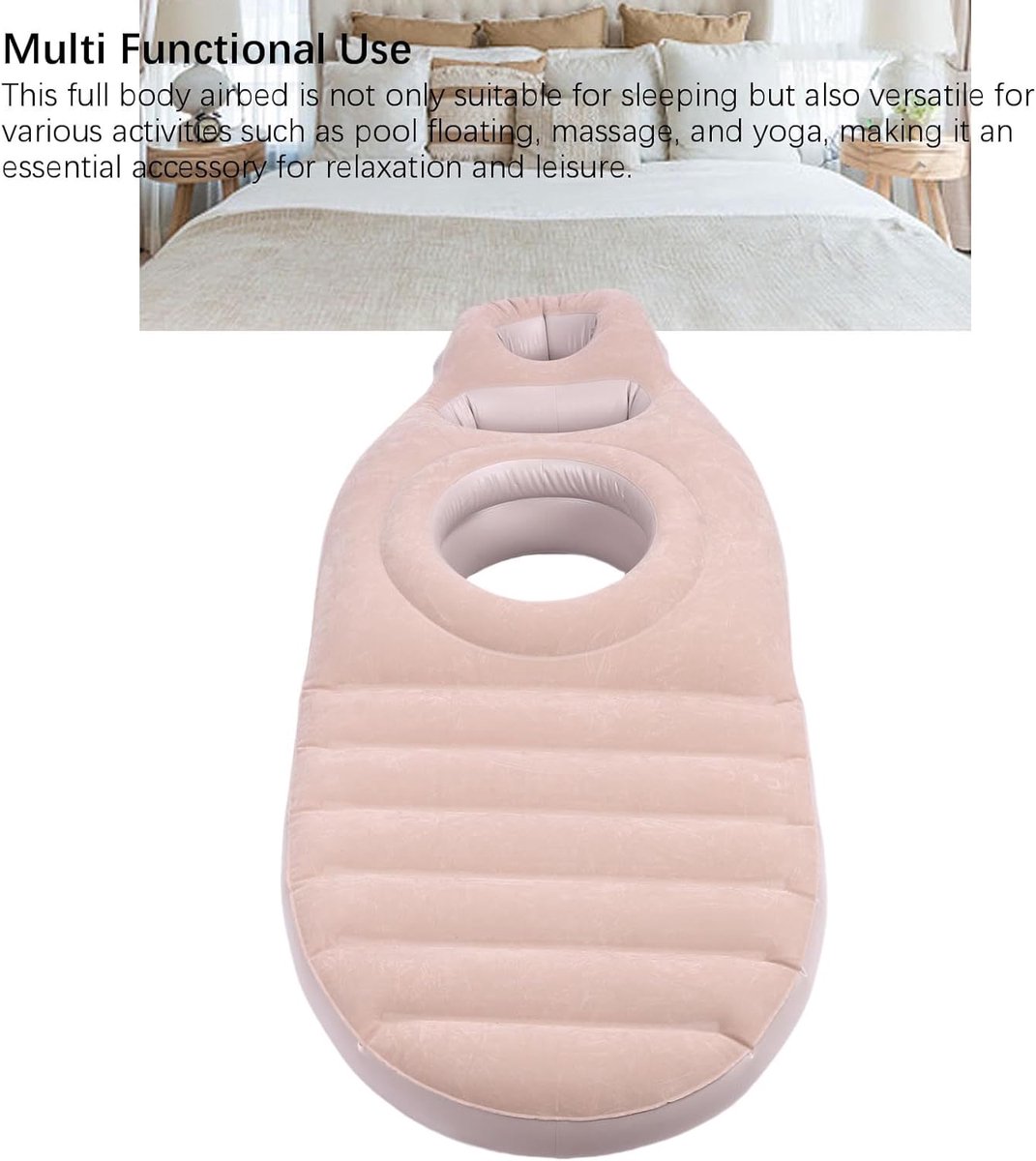 Opblaasbaar Zwangerschapskussen met Buikgat, Draagbare Zwangerschap Blaad Kussen, Full Body Zwangerschap Kussen voor Zwangere Vrouwen (GREY)
