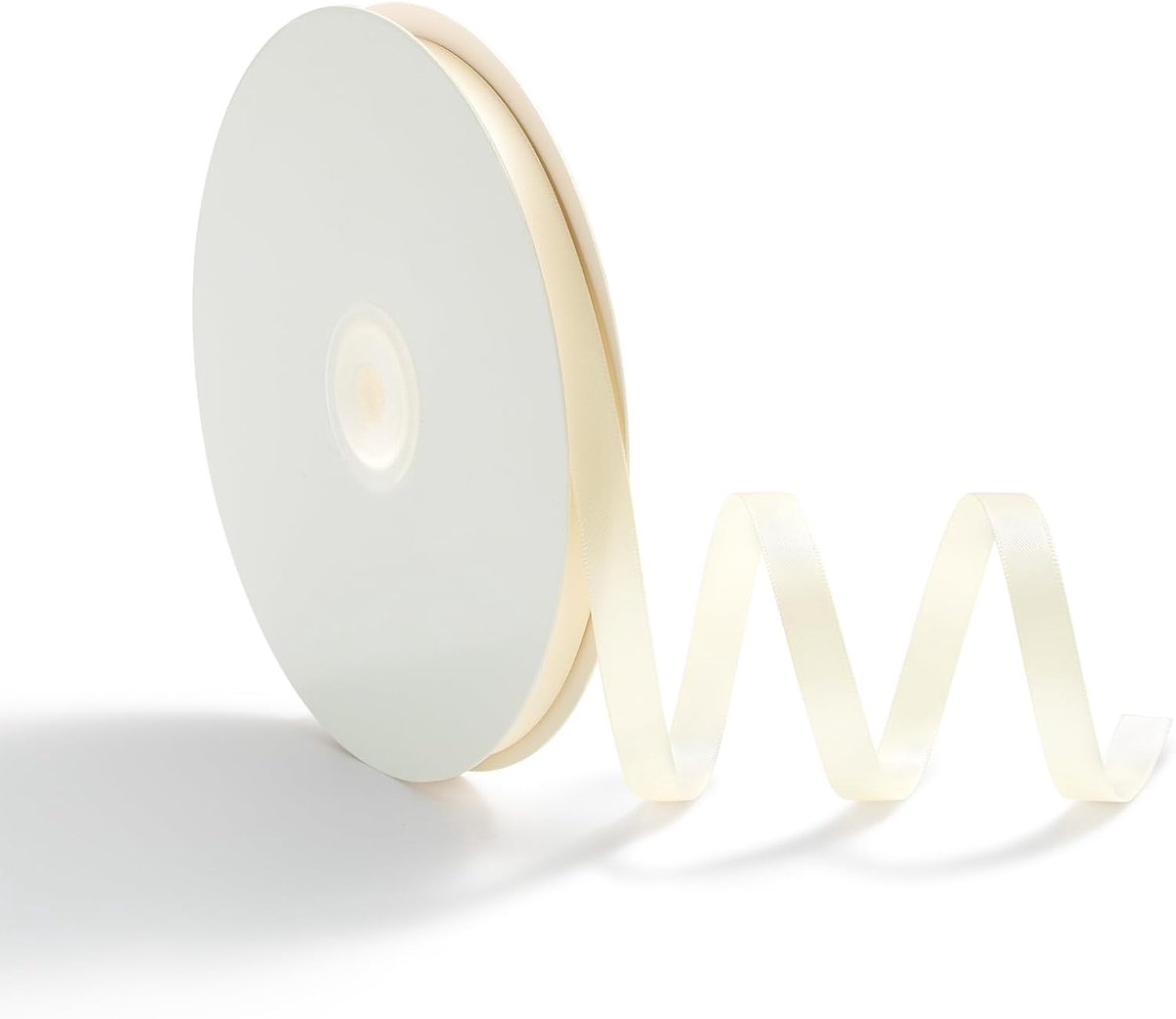 10 mm cadeaulint, satijnen lint, 45 meter, knutsellinten, decoratief lint voor bruiloften, cadeauverpakking, crème