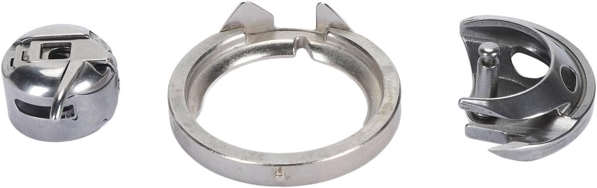 Machine Hook Bobbin Case Set Stainless Steel Bobbin Case Hook Shuttle Race Cover for Singer EverSewn Bernette 1105 1107 1116 1120 1130 12 1304 1408 1409 1507 1525 17 25