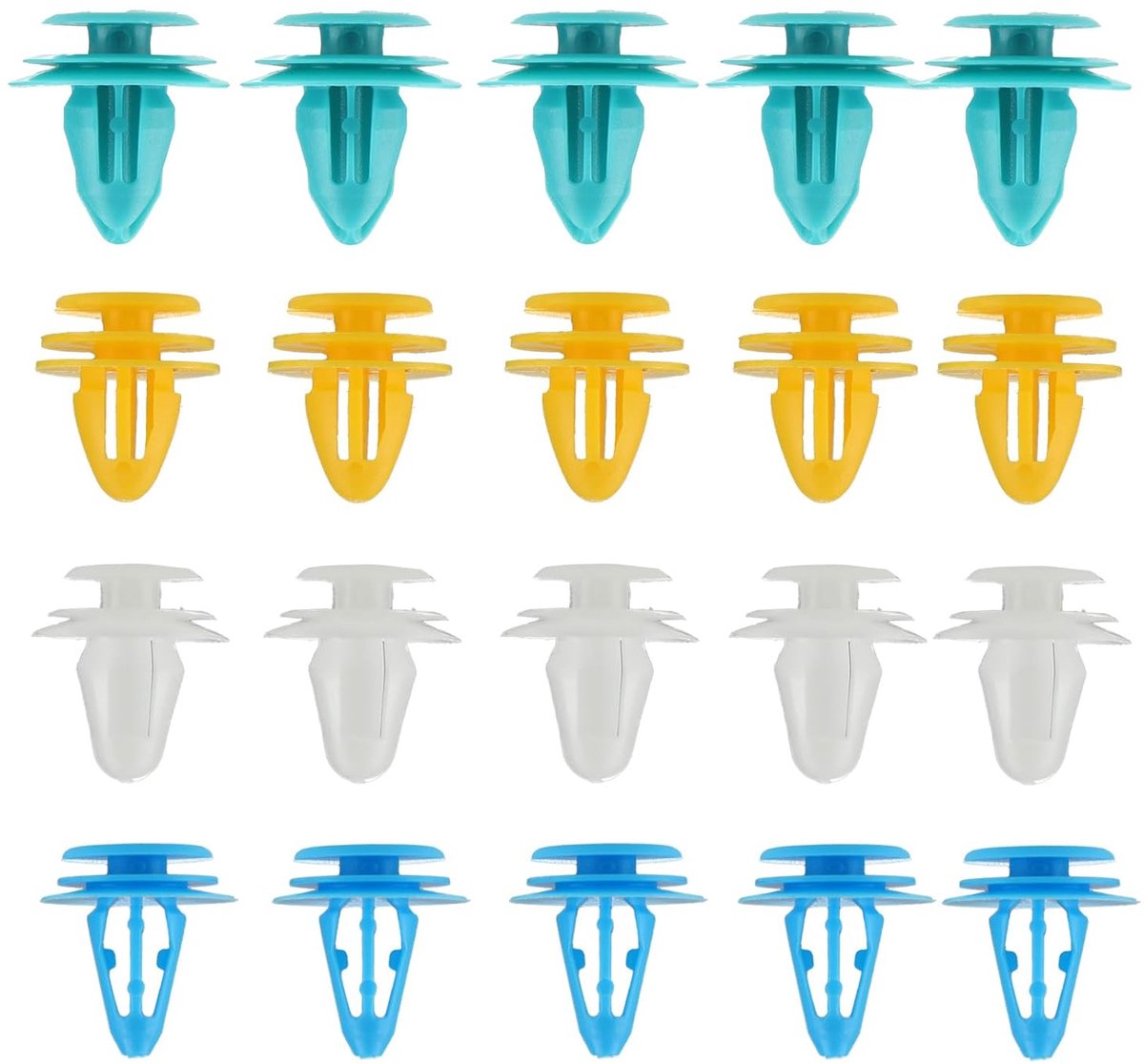 Clips voor auto, universele kunststof klemmen, vier maten, variërend van 8 mm tot 10 mm, voor auto's, deurpanelen, geschikt voor de meeste voertuigen