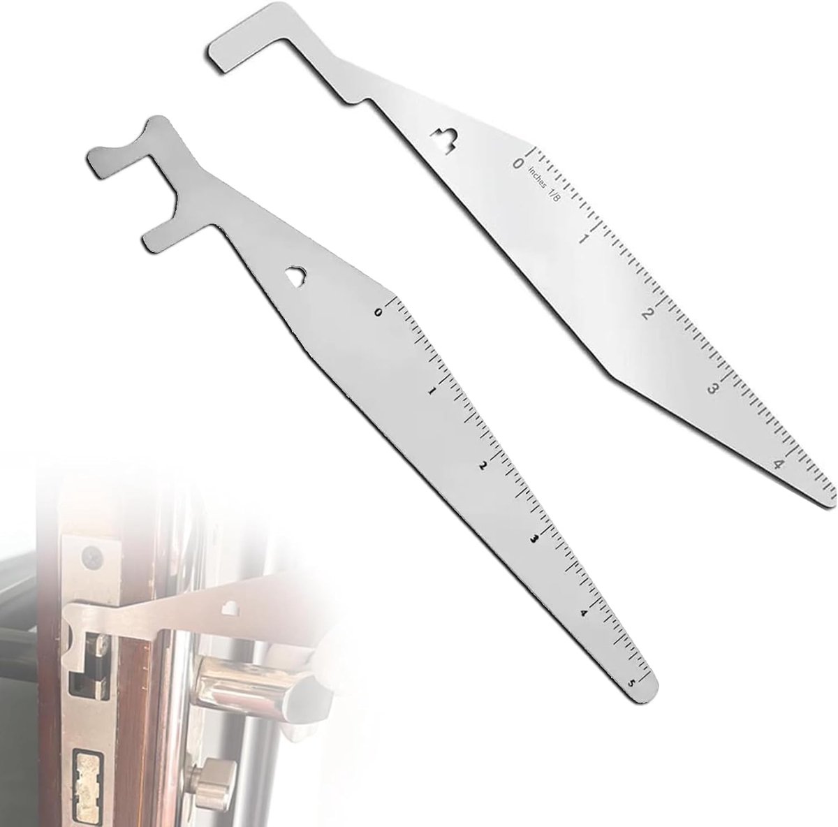 2 stuks brandweerdietriche, professionele lockpicking-set van staal, draagbare lockpicks voor beginners, geschikt voor noodgevallen